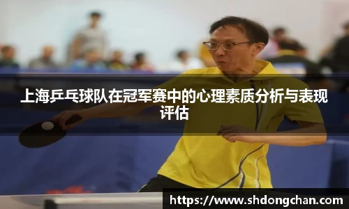 上海乒乓球队在冠军赛中的心理素质分析与表现评估
